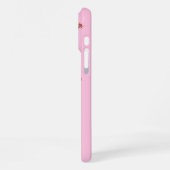 ピンクのレディバグ iPhoneケース (左側面)