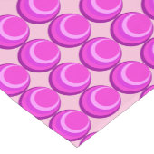 ピンクのレトロパターンのトレンディースタイル ショートテーブルランナー (コーナー)