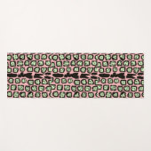 ピンクのレモネードにメロンのジャガーパターン ヨガマット (正面(横))