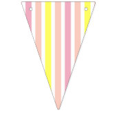ピンクのレモネードのパーティー、黄色およびピンク バンティングフラッグ (第2の旗)