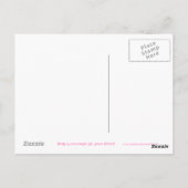 ピンクのレモネードの「レモン」葉書 ポストカード (裏面)