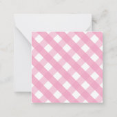 ピンクのレモネードパーソナライズされたギフト囲いカード ノートカード (裏面)