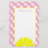 ピンクのレモネード文パーソナライズされた具 (正面/裏面)