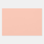 ピンクのレモネード無地のカラー |クラシック |エレガント | ラッピングペーパーシート (正面)