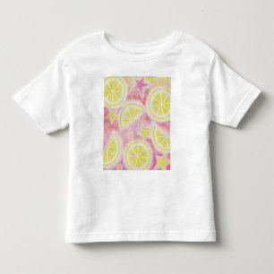 ピンクのレモネード「レモン」はオーガニックなTシャツをからかいます トドラーTシャツ