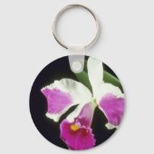 ピンクのレモプラダ'クラウン' (ラエリオカテラヤ)花 キーホルダー (正面)