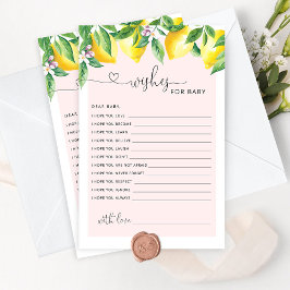 ピンクのレモンがベビーカードを欲しい