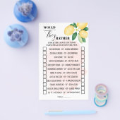 ピンクのレモンは彼らはむしろゲームカードをシャワーするだろう チラシ (シングル)