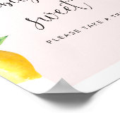 ピンクのレモンベビーは甘くて美味しい ポスター (角)