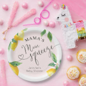 ピンクのレモンママのメイン絞りベビーシャワーナプキン ペーパープレート (パーティー)