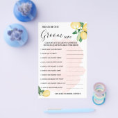 ピンクのレモン新郎がシャワーゲームカードを言った事 チラシ (シングル)