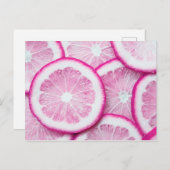 ピンクのレモン葉書 ポストカード (正面/裏面)