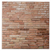 ピンクのレンガ壁 タイル (正面)