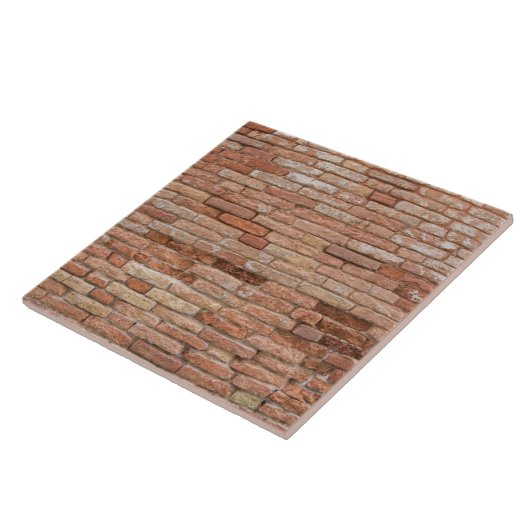 ピンクのレンガ壁 タイル (側面)