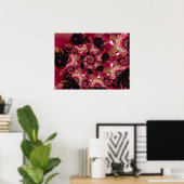 ピンクのレースのスパイラル ポスター (ホームオフィス)