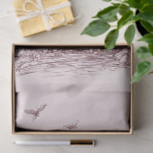 ピンクのレースのハロウィーンでドレープされたデコページ幽霊 薄葉紙 (ギフト)