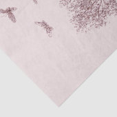 ピンクのレースのハロウィーンでドレープされたデコページ幽霊 薄葉紙 (詳細)