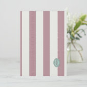 ピンクのレース縁のSave The Date 招待状 (スタンド正面)