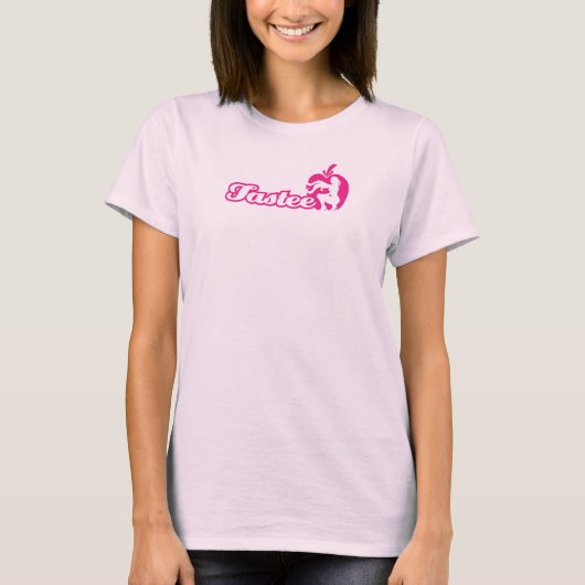ピンクのロゴのピンクタンク Tシャツ (正面)