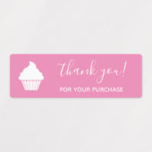 ピンクのロゴを購入していただき、ありがとうござい ラベル (デザイン2)