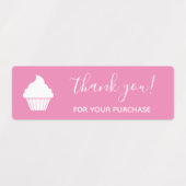 ピンクのロゴを購入していただき、ありがとうござい ラベル (デザイン1)