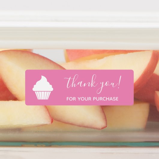 ピンクのロゴを購入していただき、ありがとうござい ラベル (貼付)