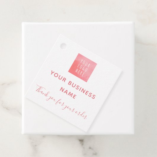 ピンクのロゴ水の色ソーシャルメディア注文ありがとう フェイバータグ (インサイチュ)