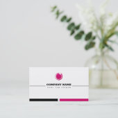 ピンクのロゴ 名刺 (スタンド正面)