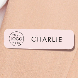 ピンクのロゴ |業務モダン職員 名札