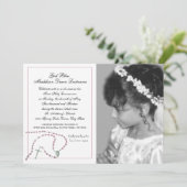 ピンクのロザリオの記念写真 招待状 (スタンド正面)