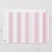 ピンクのロザリオの記念写真 招待状 (裏面)