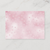 ピンクのロッキングホース赤ちゃんシャワー囲いカード エンクロージャーカード (裏面)