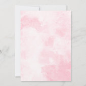 ピンクのロデオ西部カウガール誕生日パーティーの写真 招待状 (裏面)