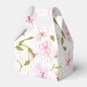 ピンクのロパーソナライズされたス結婚ズ フェイバーボックス (裏面サイド)