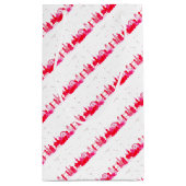 ピンクのロンドンの水の色のスカイラインスタイリッシュイギリス スモールペーパーバッグ (裏面)