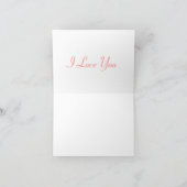 ピンクのローズと露状カード カード (内部)