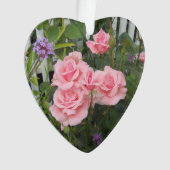 ピンクのローズアクリル オーナメント (正面)