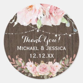 ピンクのローズウッドメイソンジャイルライツサンキュー ラウンドシール