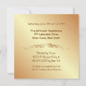 ピンクのローズエレガンス – シャワー セーブザデート (裏面)