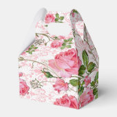 ピンクのローズギフトボックス フェイバーボックス (裏面サイド)