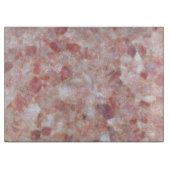 ピンクのローズクォーツパターン カッティングボード (正面)