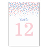 ピンクのローズクォーツ結婚&セレニティのテーブル番号 テーブルナンバー (裏面)