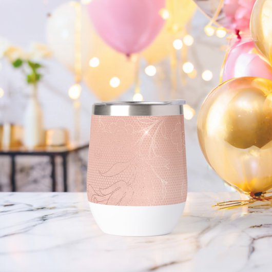 ピンクのローズグラムレ結婚ース (バチェラーパーティー)