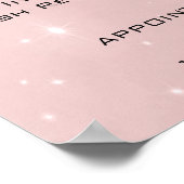 ピンクのローズグレースキンメイクアップ目まぶし価格 ポスター (角)