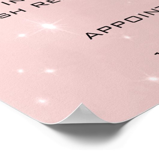 ピンクのローズグレースキンメイクアップ目まぶし価格 ポスター (角)