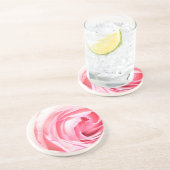 ピンクのローズコースター コースター (側面)