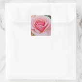 ピンクのローズシール スクエアシール (バッグ)