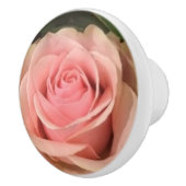 ピンクのローズセラミックプル セラミックノブ (右)