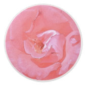 ピンクのローズドロワープル セラミックノブ (正面)