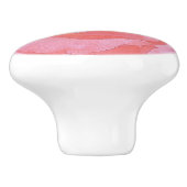 ピンクのローズドロワープル セラミックノブ (側面)